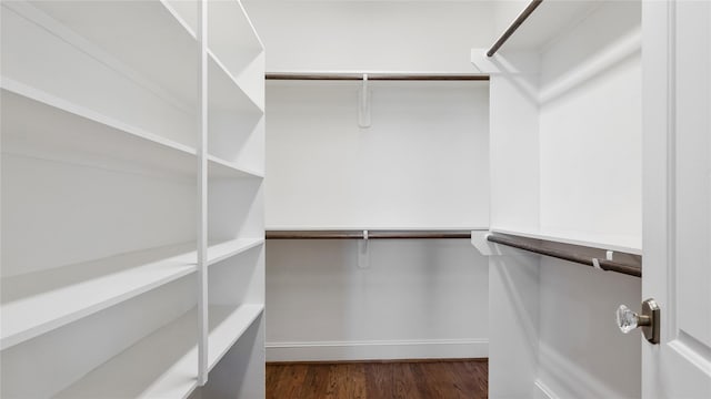 1415 W 21st St Unit A, Houston, TX 77008 - spacious closet featuring dark wood-style floors