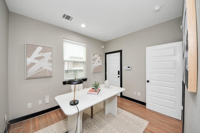 1544 W 23rd St Unit B, Houston, TX 77008 - office space featuring light wood finished floors, baseboards, and recessed lighting