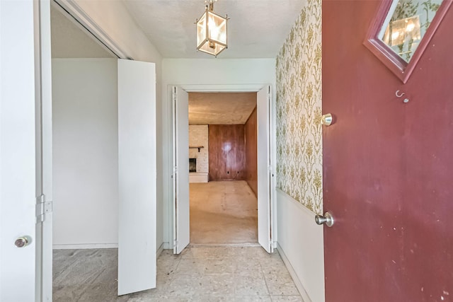 15419 Diana Ln, Houston, TX 77062 - corridor with light colored carpet and baseboards