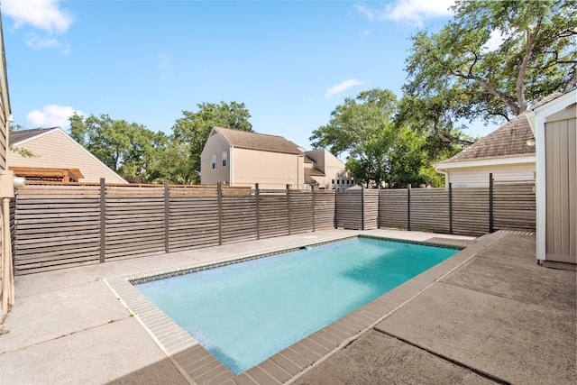 707 Center Hill Dr, Houston, TX 77079 - view of swimming pool with a fenced backyard and a patio area