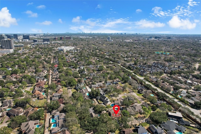 707 Center Hill Dr, Houston, TX 77079 - aerial view of property and surrounding area