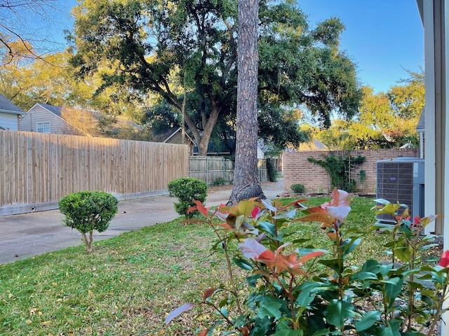707 Center Hill Dr, Houston, TX 77079 - fenced backyard with cooling unit