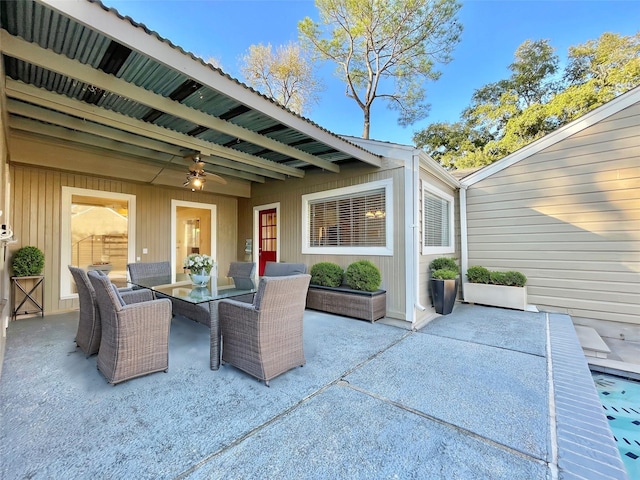 707 Center Hill Dr, Houston, TX 77079 - view of patio / terrace featuring outdoor dining area