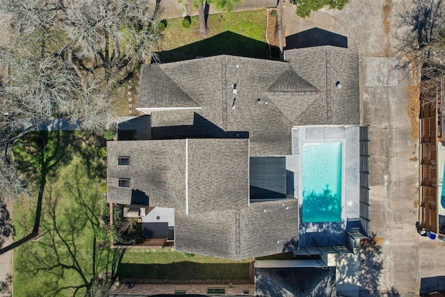 707 Center Hill Dr, Houston, TX 77079 - aerial view of property and surrounding area featuring a pool