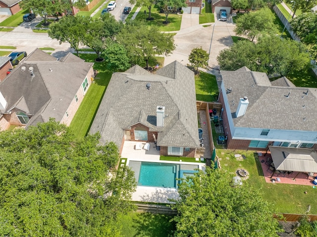 20434 Willow Trace Dr, Cypress, TX 77433 - aerial view of residential area featuring a pool