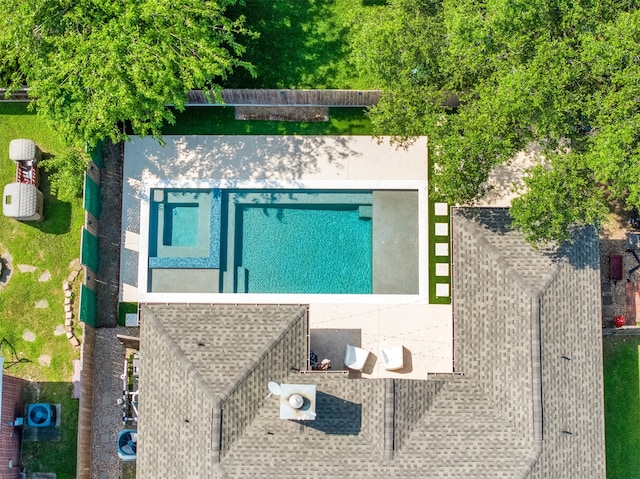 20434 Willow Trace Dr, Cypress, TX 77433 - aerial view of a pool area
