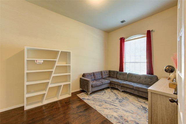 223 Summer Gate Ct, Rosenberg, TX 77469 - living room with dark wood-type flooring and baseboards