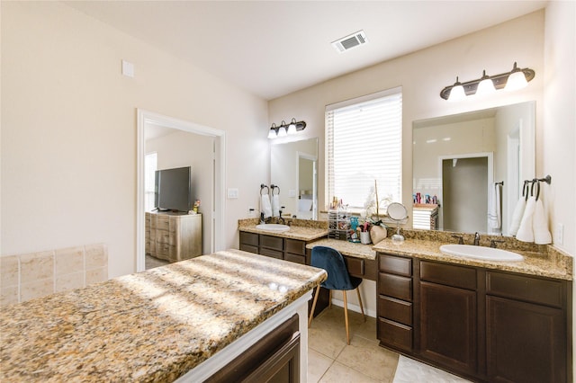 223 Summer Gate Ct, Rosenberg, TX 77469 - bathroom featuring vanity and tile patterned flooring