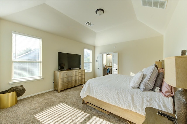 223 Summer Gate Ct, Rosenberg, TX 77469 - carpeted bedroom featuring lofted ceiling and baseboards