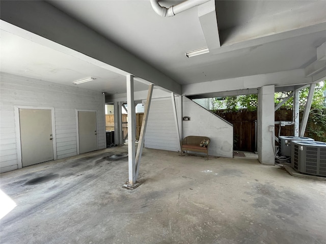 508 W Clay St, Houston, TX 77019 - garage featuring central AC unit