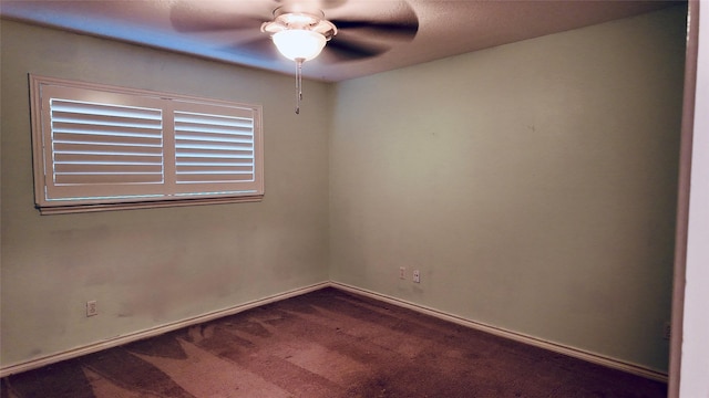 53 S Calla Lily Ct, Lake Jackson, TX 77566 - empty room featuring carpet floors, a ceiling fan, and baseboards