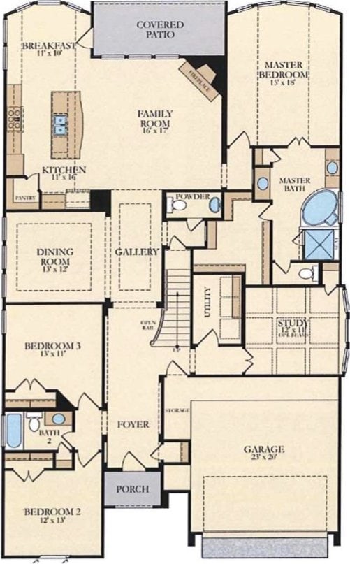 31297 New Forest Park Ln, Spring, TX 77386 - view of property floor plan