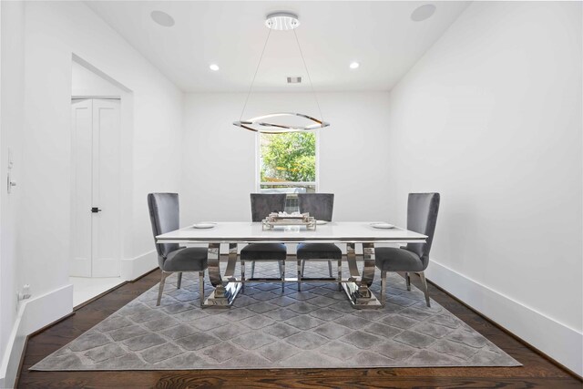 2310 Althea Dr, Houston, TX 77018 - dining area featuring baseboards and recessed lighting