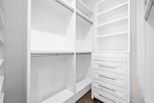 2310 Althea Dr, Houston, TX 77018 - spacious closet featuring dark wood-type flooring