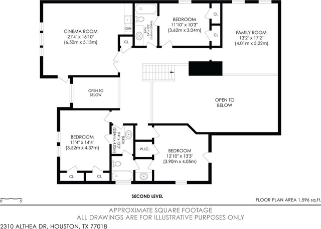 2310 Althea Dr, Houston, TX 77018 - floor plan / room layout