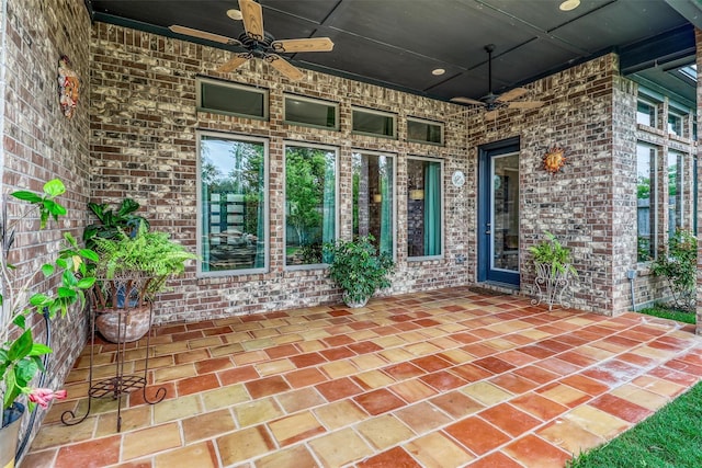 1010 Zoyas Creek Trl, Katy, TX 77494 - view of patio / terrace featuring a ceiling fan