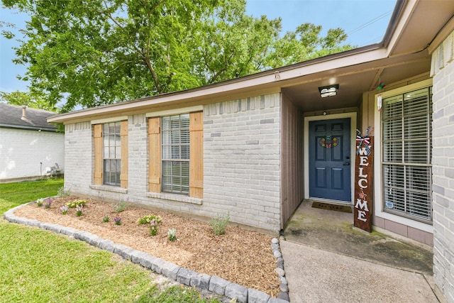 9819 Orangevale Dr, Spring, TX 77379 - property entrance featuring brick siding