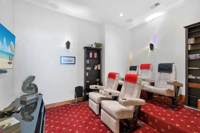 801 E Beach Dr Unit Tw2806, Galveston, TX 77550 - office area with carpet flooring and baseboards