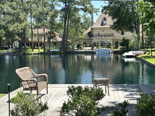 13106 Lookout Mountain Ct, Houston, TX 77069 - dock area featuring a water view