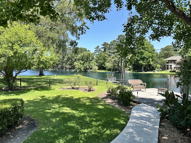 13106 Lookout Mountain Ct, Houston, TX 77069 - view of yard featuring a water view and view of scattered trees