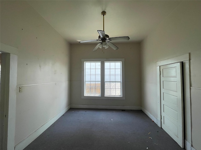 1907 Common St, Houston, TX 77009 - empty room featuring ceiling fan and baseboards