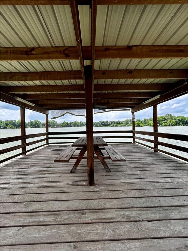 125 Mimosa Pt, Livingston, TX 77351 - deck featuring a water view