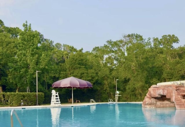2807 Enchanted Landing Ct, Katy, TX 77494 - community pool with a wooded view