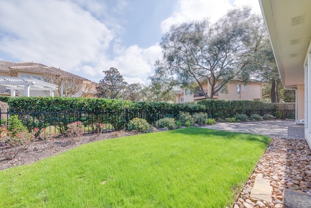 403 Harborside Way, Kemah, TX 77565 - view of yard featuring a pergola and a patio area