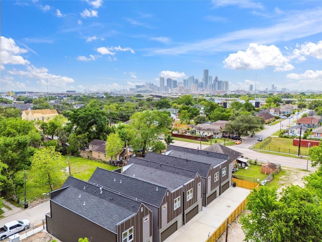 3409 Stonewall St, Houston, TX 77020 - aerial view of city skyline