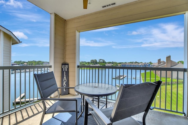 12800 Melville Dr Unit B302, Montgomery, TX 77356 - balcony featuring a water view