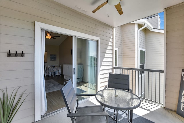 12800 Melville Dr Unit B302, Montgomery, TX 77356 - balcony featuring a ceiling fan