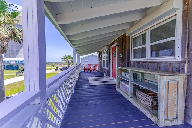 16519 Captain Kidd Rd, Jamaica Beach, TX 77554 - view of porch