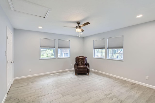 10176 Dogwood Loop, Montgomery, TX 77316 - unfurnished room featuring plenty of natural light, baseboards, ceiling fan, and recessed lighting