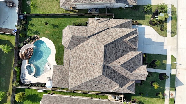 17346 Camillia Trl, Conroe, TX 77302 - bird's eye view of a pool area