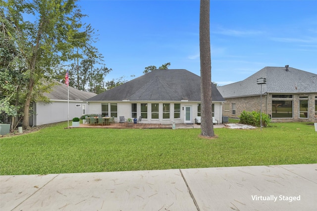 13646 Leafy Arbor Dr, Montgomery, TX 77356 - rear view of property with a patio area and a yard