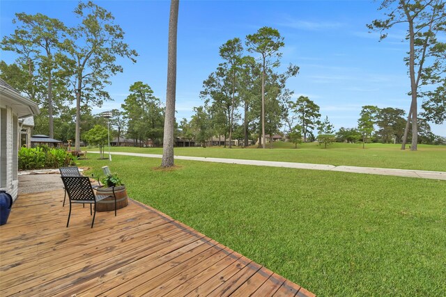13646 Leafy Arbor Dr, Montgomery, TX 77356 - deck with a lawn