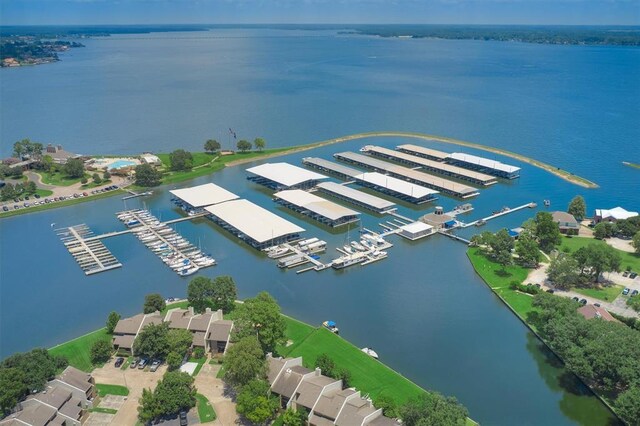 13646 Leafy Arbor Dr, Montgomery, TX 77356 - aerial view of a large body of water and numerous boat docks