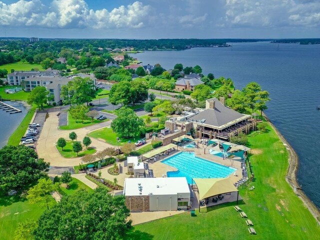 13646 Leafy Arbor Dr, Montgomery, TX 77356 - aerial view of a nearby body of water and a pool