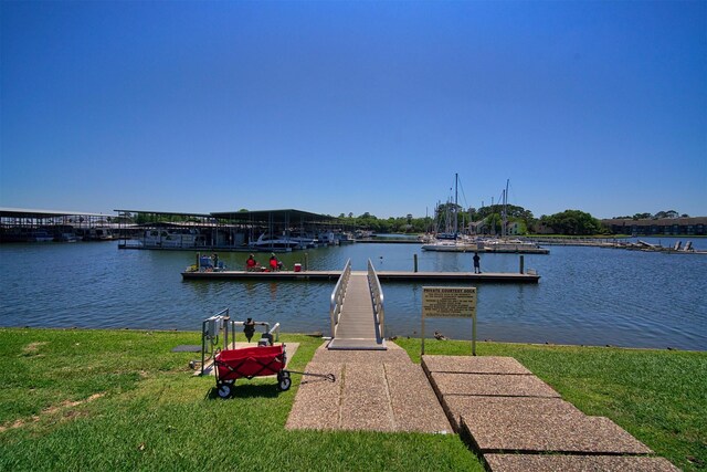 13646 Leafy Arbor Dr, Montgomery, TX 77356 - dock area with a water view