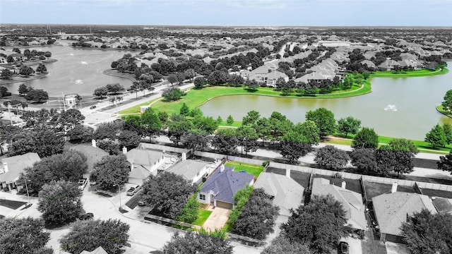 15319 Ochre Leaf Trl, Cypress, TX 77433 - aerial view of residential area featuring a large body of water