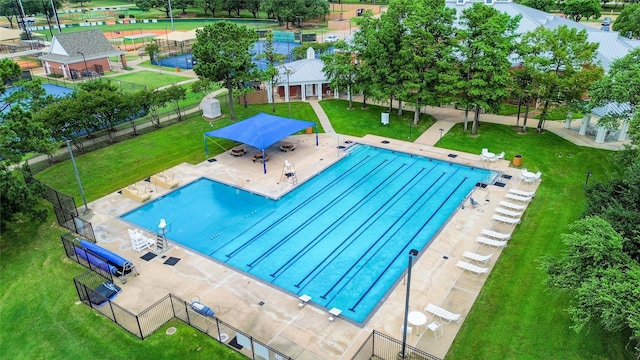 15319 Ochre Leaf Trl, Cypress, TX 77433 - community pool with a gazebo and a patio area