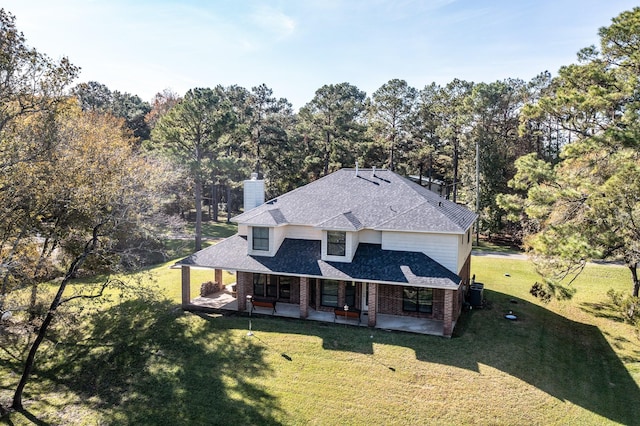 507 Oaks Grande Rd, Baytown, TX 77523 - view from above of property with a tree filled landscape