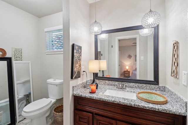 10711 Kirkside Dr, Houston, TX 77096 - bathroom featuring toilet and vanity