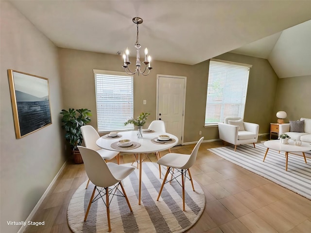 2662 Kiplands Way Dr, Houston, TX 77014 - dining area featuring a chandelier and baseboards