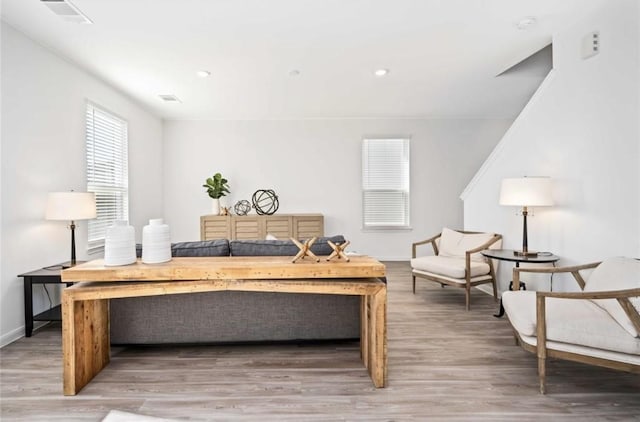 10721 Bancroft Park Ln, Houston, TX 77075 - office featuring light wood-style floors, recessed lighting, and baseboards