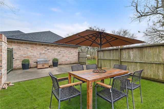 704 Balmoral Ct, Friendswood, TX 77546 - view of patio with a grill