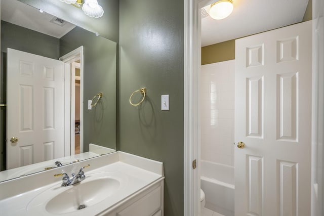 11802 Rue Saint Honore Ct, Tomball, TX 77377 - full bathroom featuring vanity, toilet, and tub / shower combination