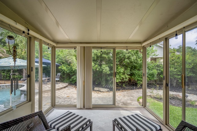 11802 Rue Saint Honore Ct, Tomball, TX 77377 - unfurnished sunroom with vaulted ceiling