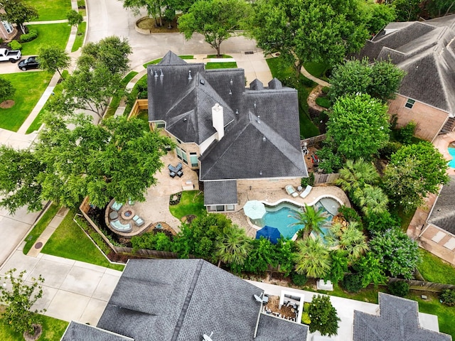 11802 Rue Saint Honore Ct, Tomball, TX 77377 - aerial view of a pool