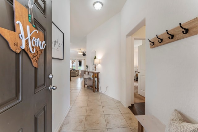 9998 Chimney Swift Ln, Conroe, TX 77385 - foyer with light tile patterned floors